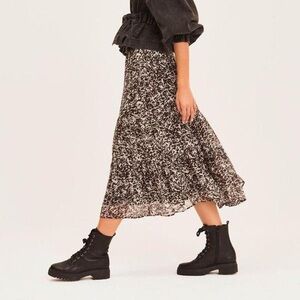 NWOT ba&sh Elliot Maxi Printed Skirt